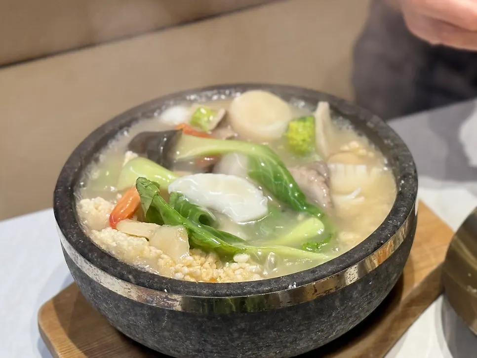 끓는 채로 나오는 하남 누룽지탕 돌솥