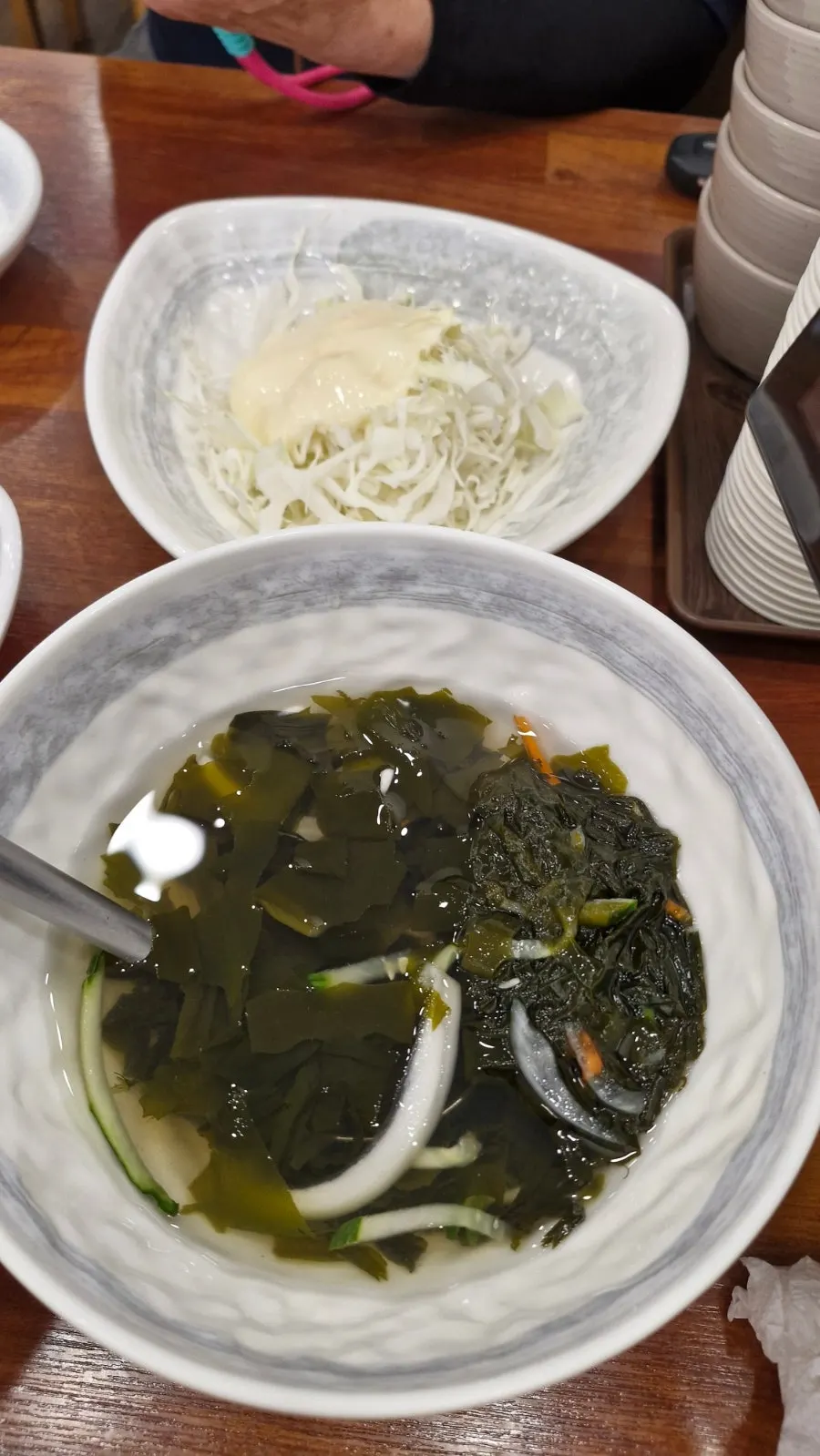 시래기코다리조림과 사이드 주문 구성
