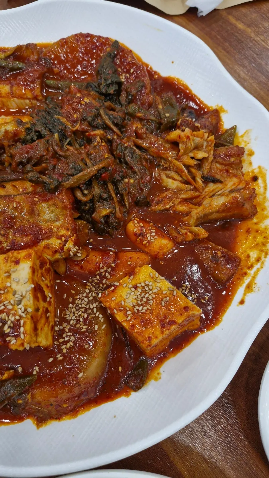 매콤한 시래기코다리조림 한 상