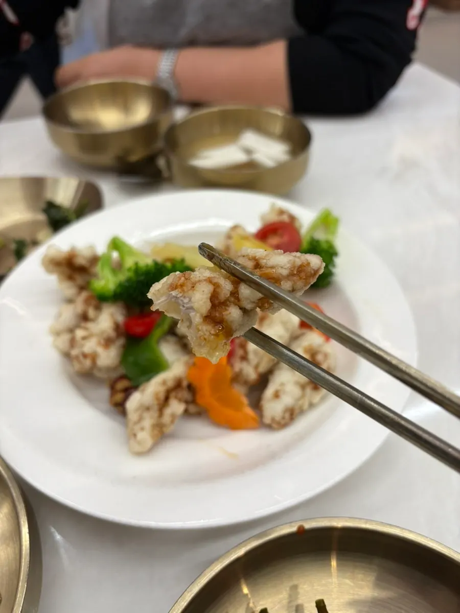바삭한 안심탕수육 클로즈업