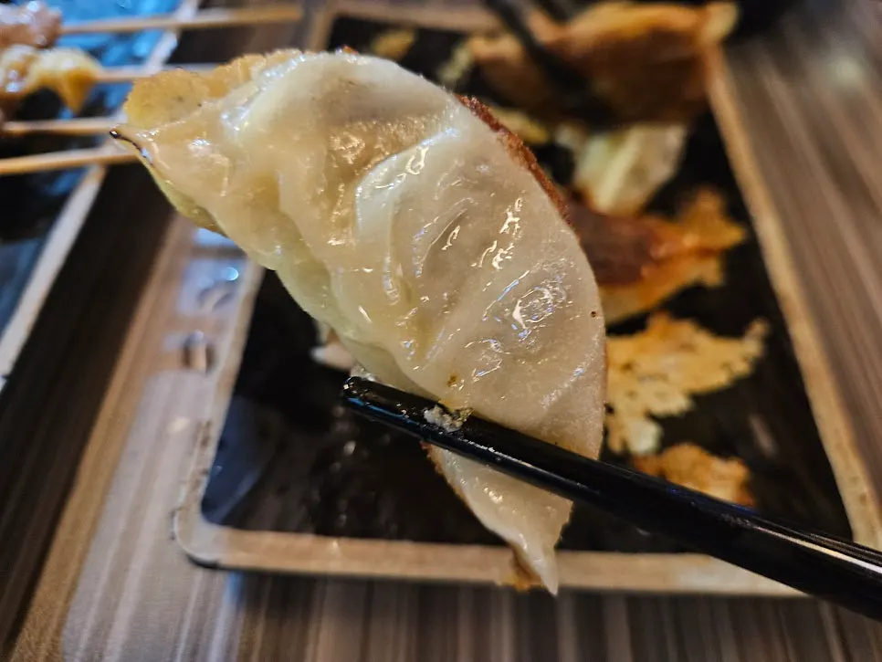 Golden, crisp yaki gyoza