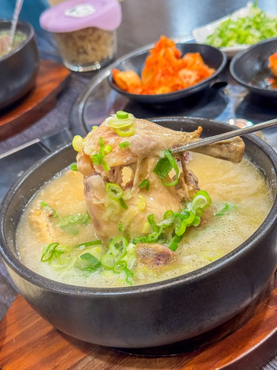 Clear, clean broth of the wang galbitang