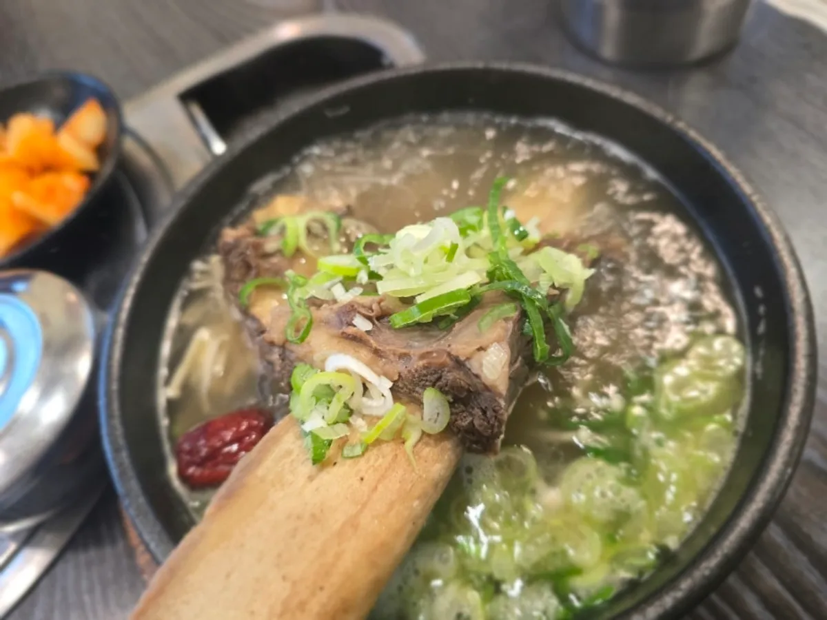 한촌설렁탕 까치울역점 방문한 식사 자리