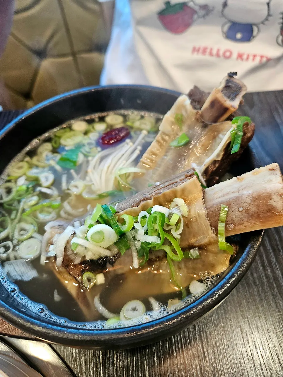 Galbitang with large short rib pieces