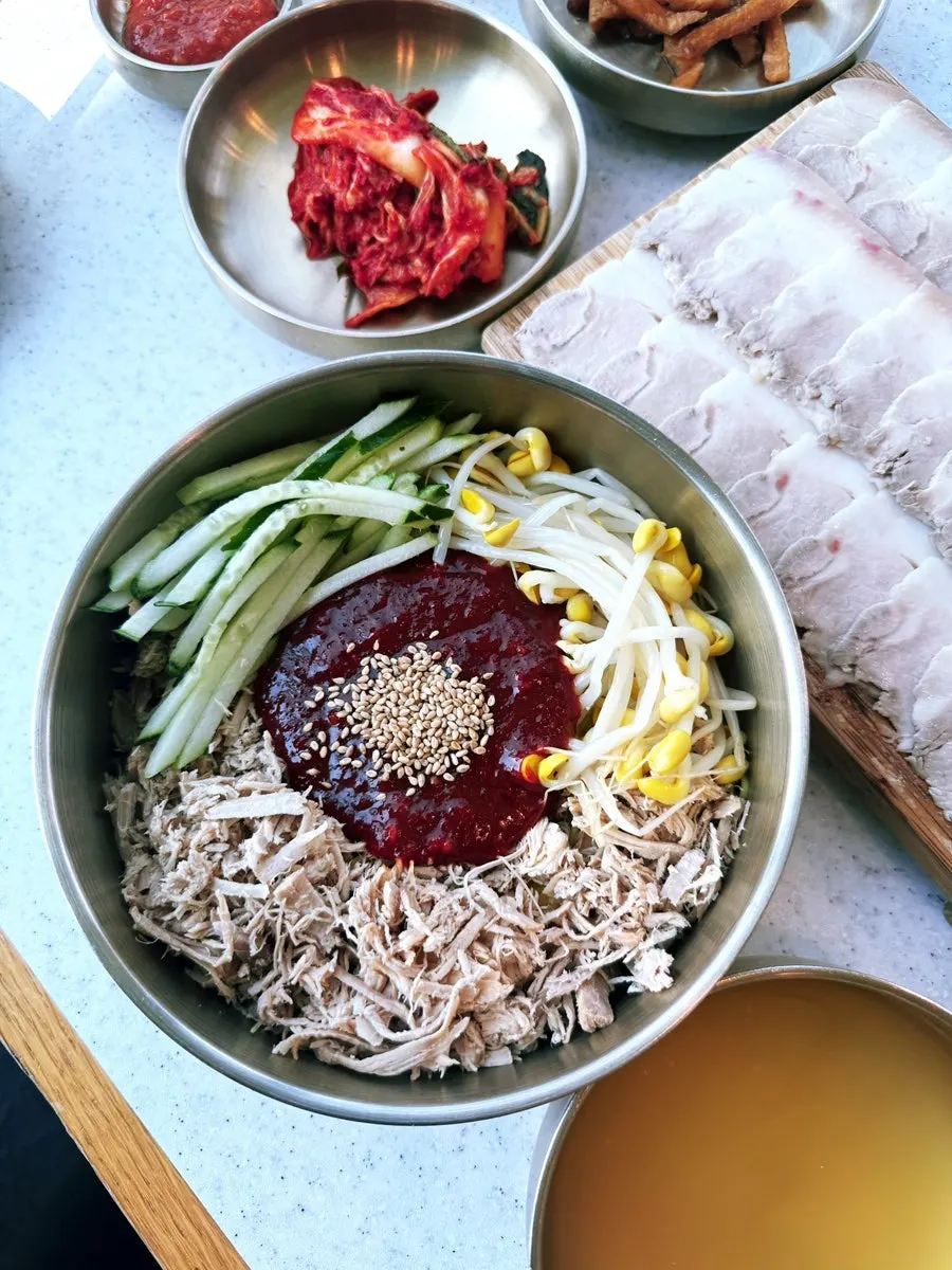 Handam Guksu's dongchimi bibim noodles