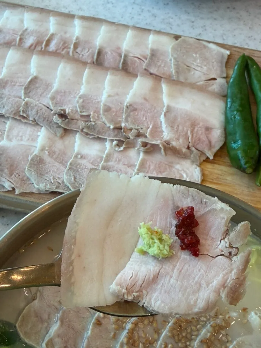 바다 전망과 함께 즐긴 한담국수 곽지애월점 식사