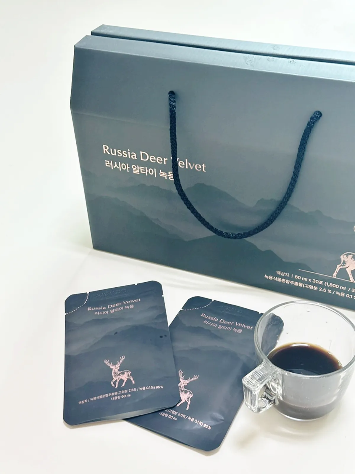 Box of Handong Deer Antler Research Institute Russian Altai Deer Antler gift set
