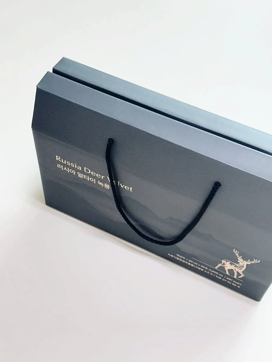 Packaging explaining the blend of 22 herbal ingredients