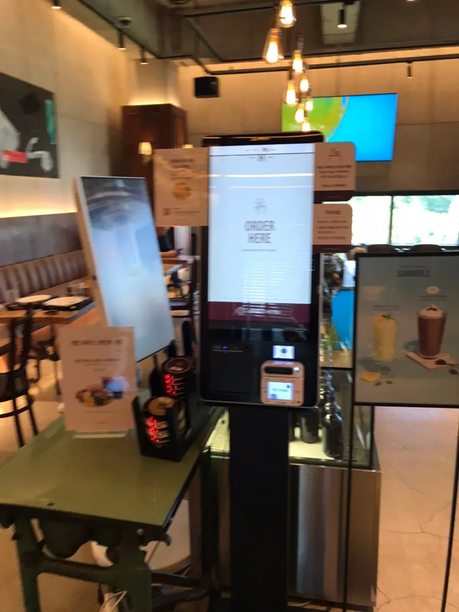 View near the 2nd-floor order counter
