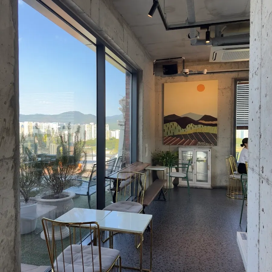 Spacious seating area laid out on the 4th floor