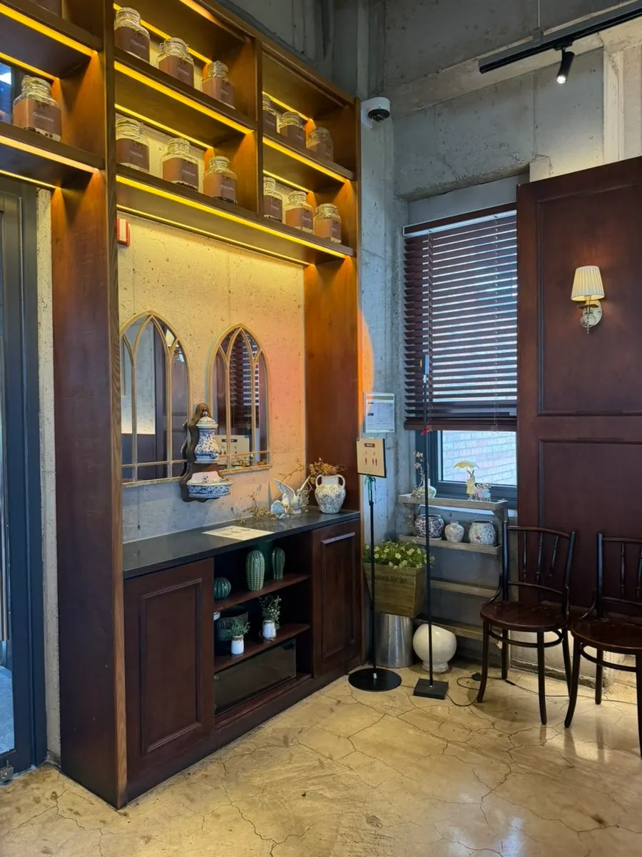 Window seats overlooking the outside view