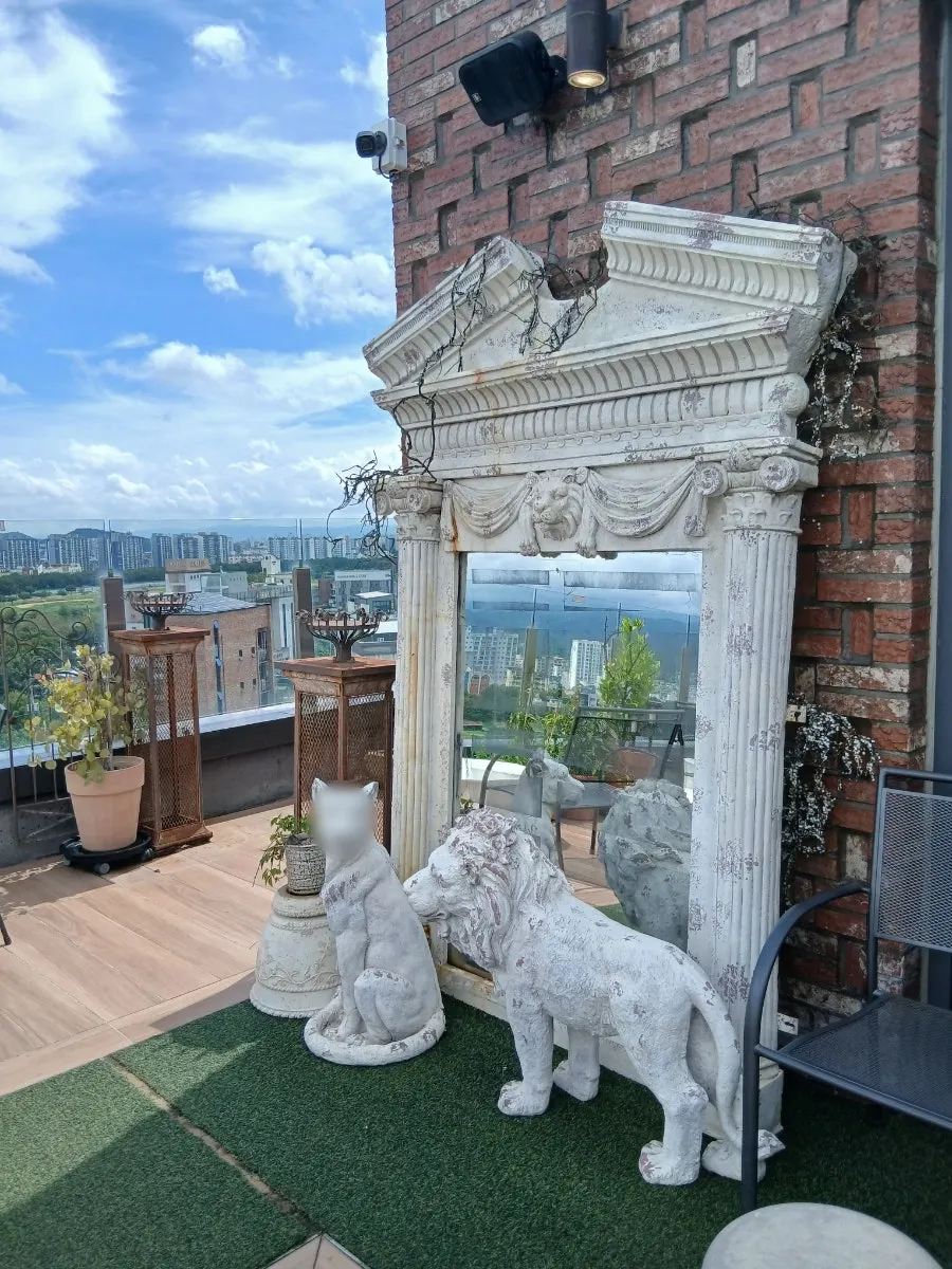 4층 루프탑에서 본 동촌유원지 풍경