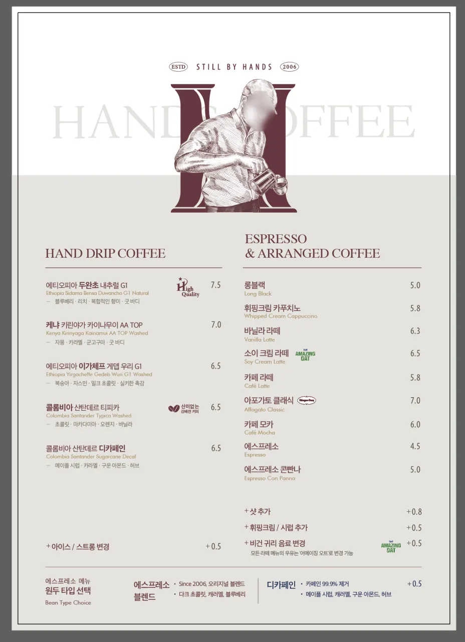 Desserts displayed in the showcase
