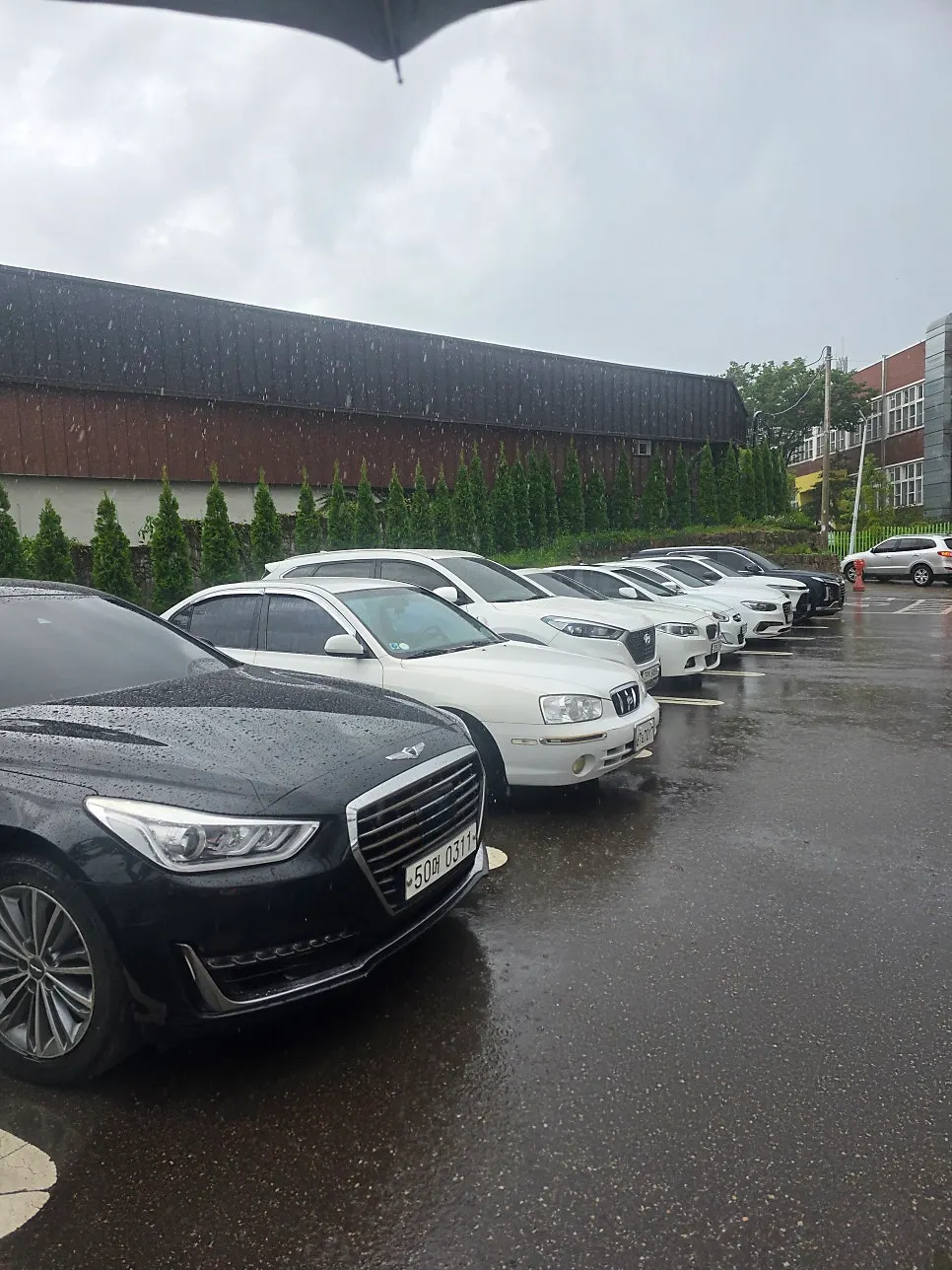동촌역 근처 핸즈커피 동촌유원지점 건물 앞