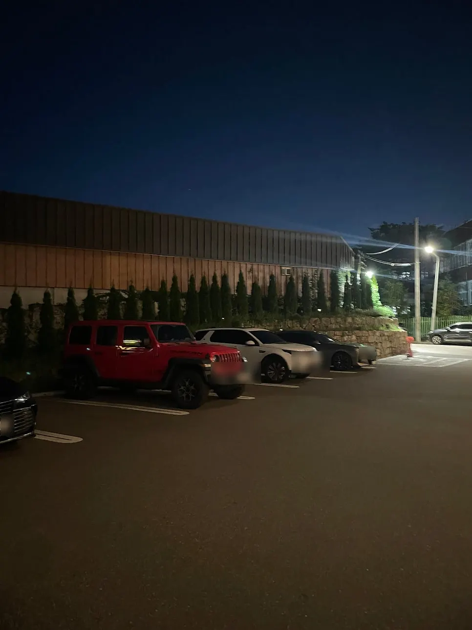 Night view of Dongchon Resort seen from Hands Coffee