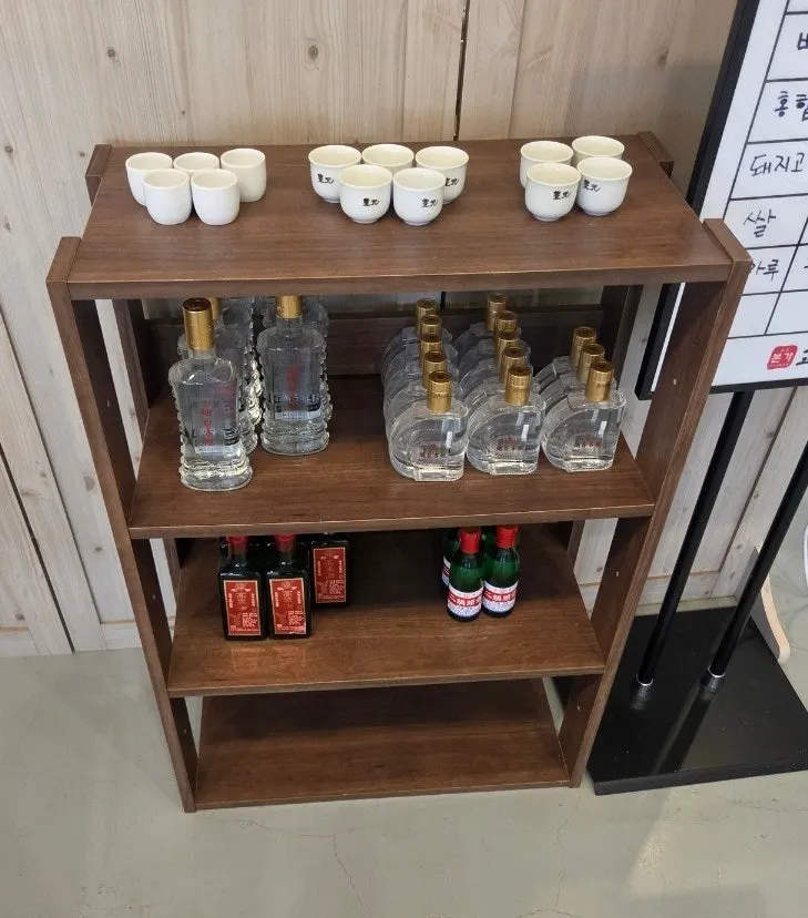 Interior view showing the kiosk on the table