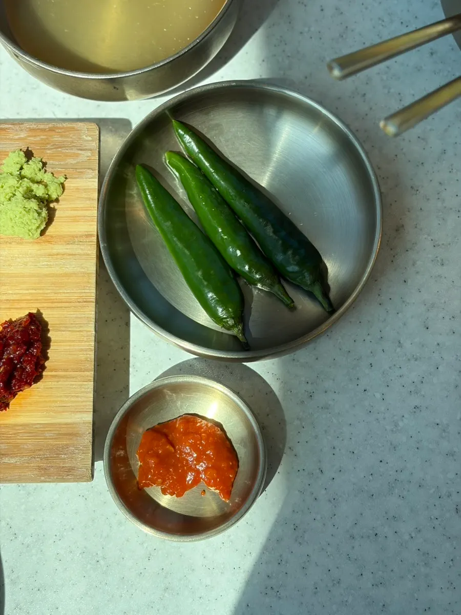 House-made kimchi and side dishes