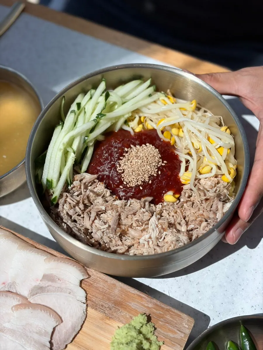 Dishes ordered on our first visit to Handam Guksu