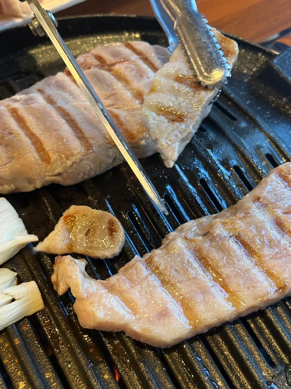 Grilled 144-hour aged pork