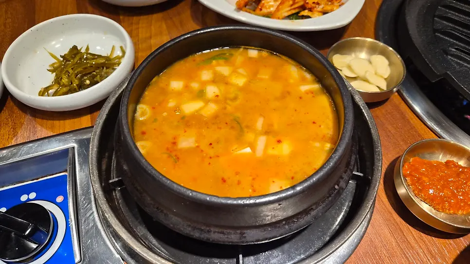 Doenjang jjigae served as a basic side