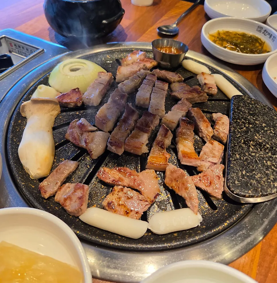 Aged pork on the grill