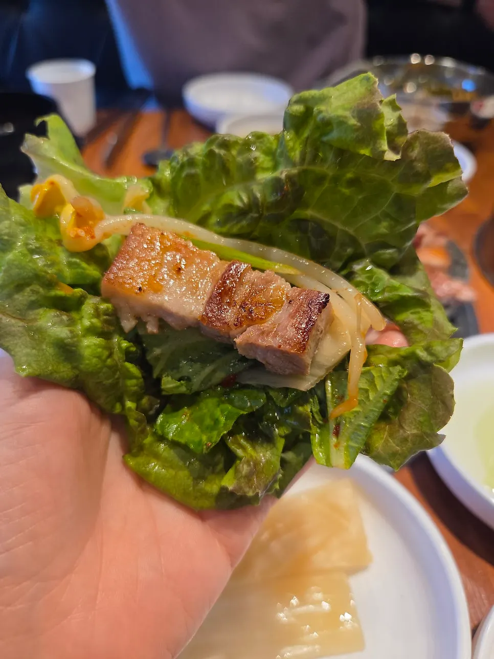 Fully cooked cuts of the aged pork