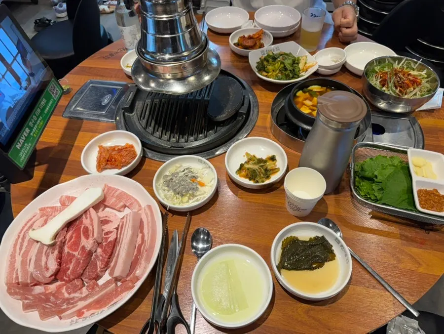 삼겹살 오겹살 목살 항정살 가브리살 구성