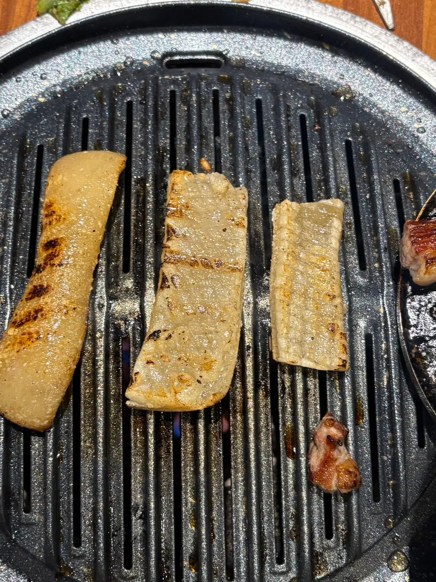 Golden-brown pork skin cut into pieces