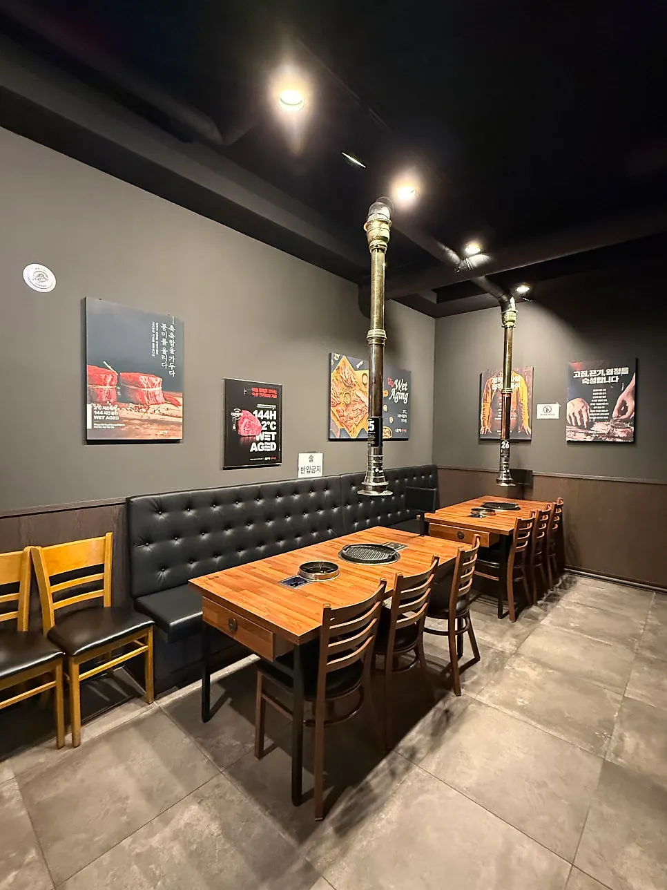 Inside a group room that can be opened up into a larger space