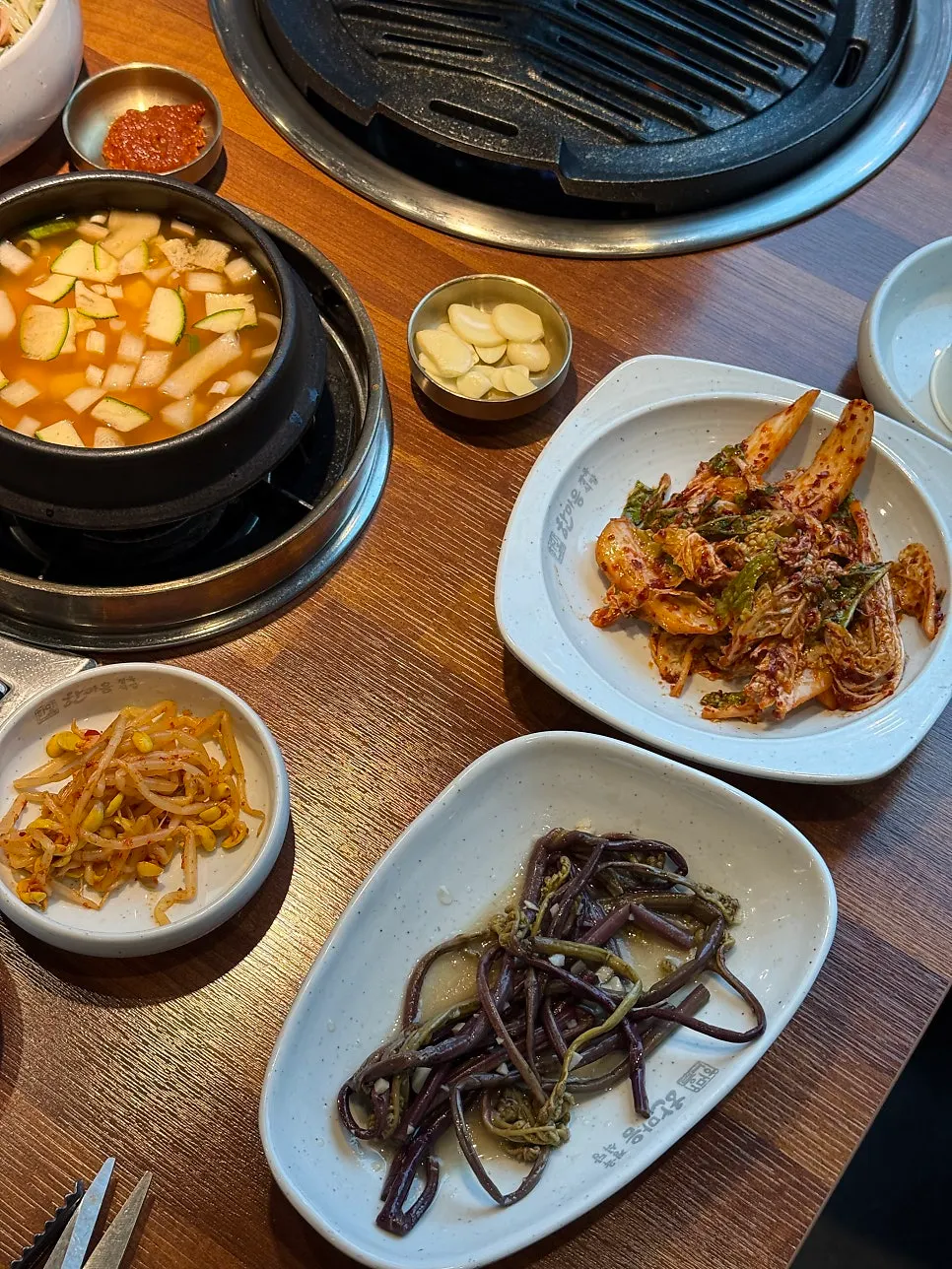 Doenjang jjigae served with the meal