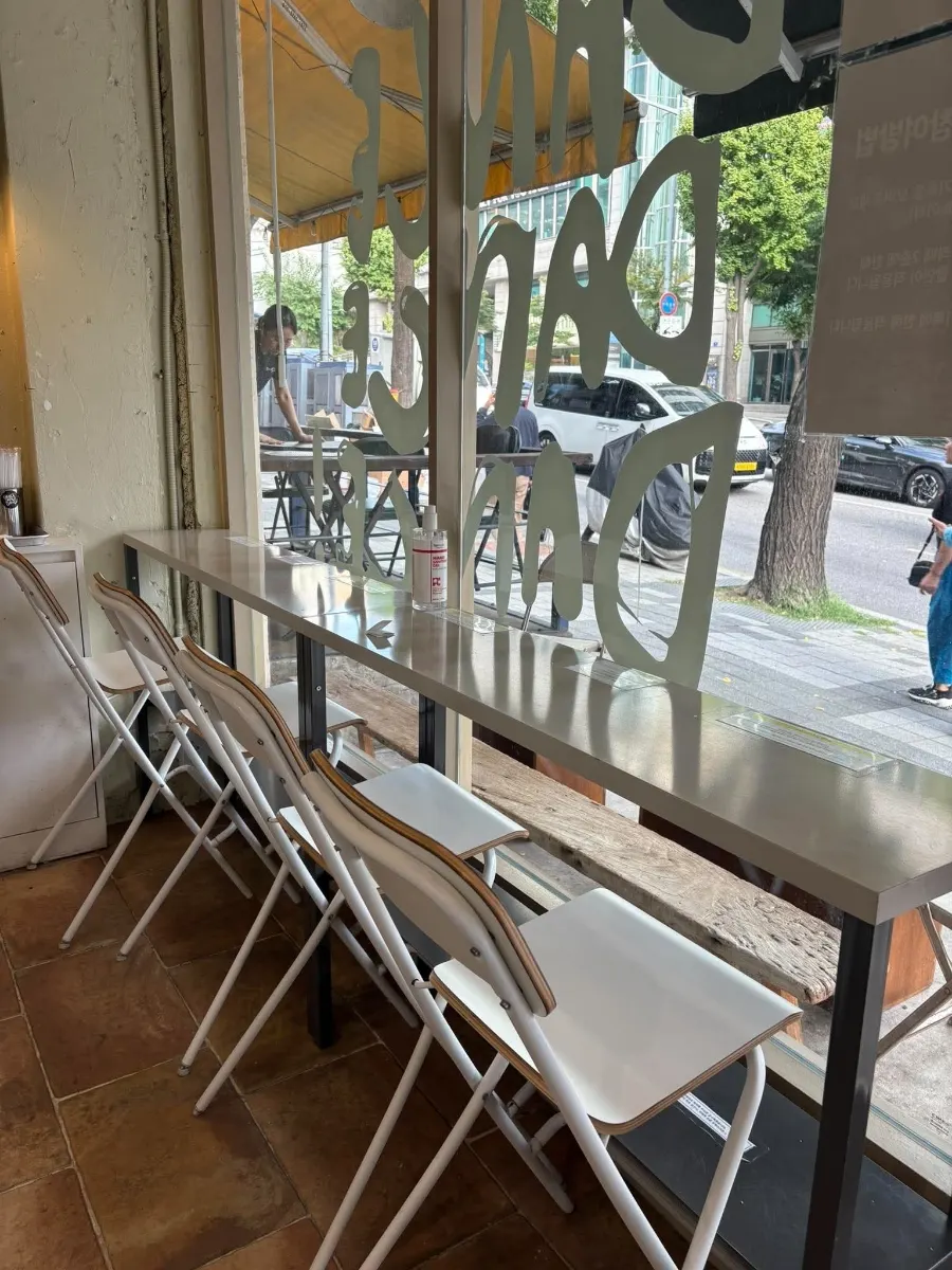 Terrace seating in front of Dance Dance Dance Hannam