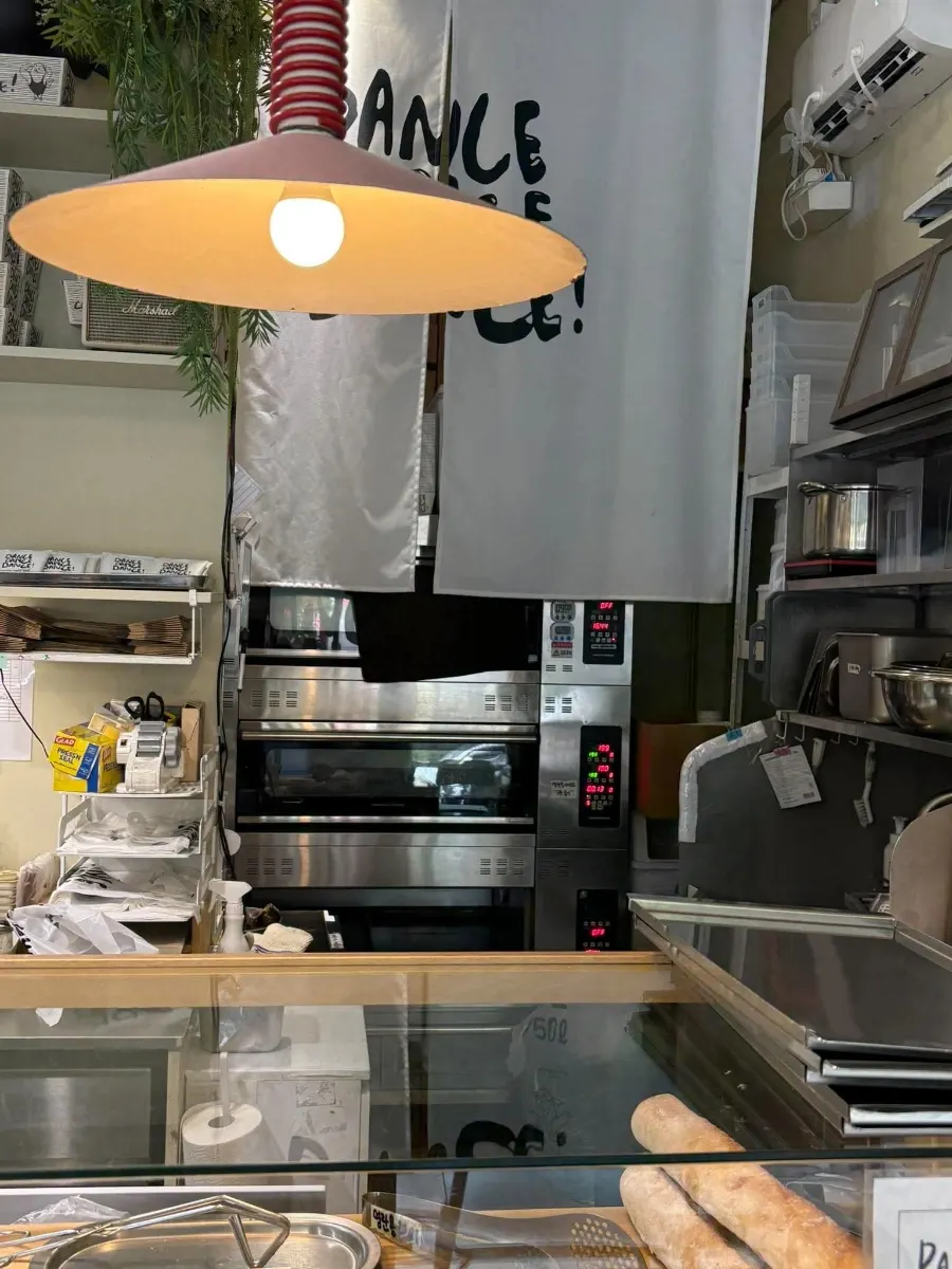 Interior of the takeout-focused shop