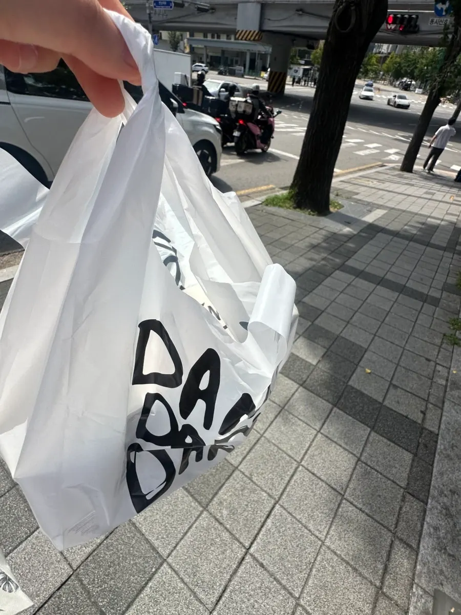 Takeout bag of sandwiches from Dance Dance Dance