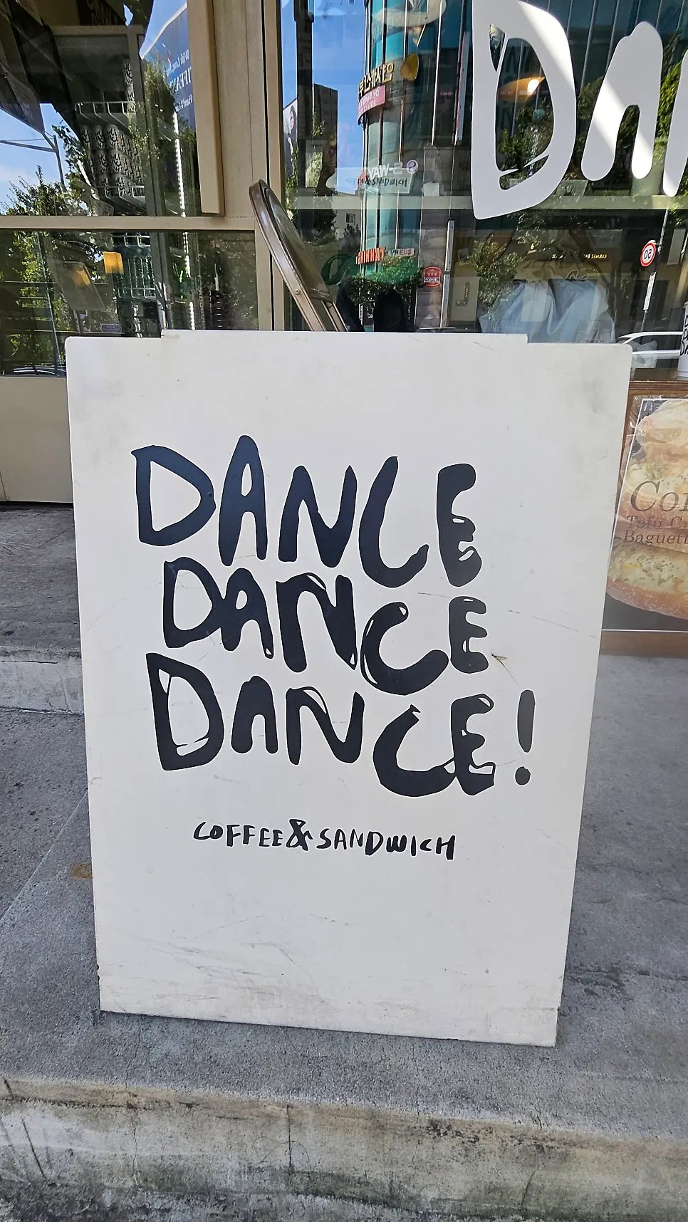 Vertical shot of the Dubai matcha baguette at Dance Dance Dance Hannam