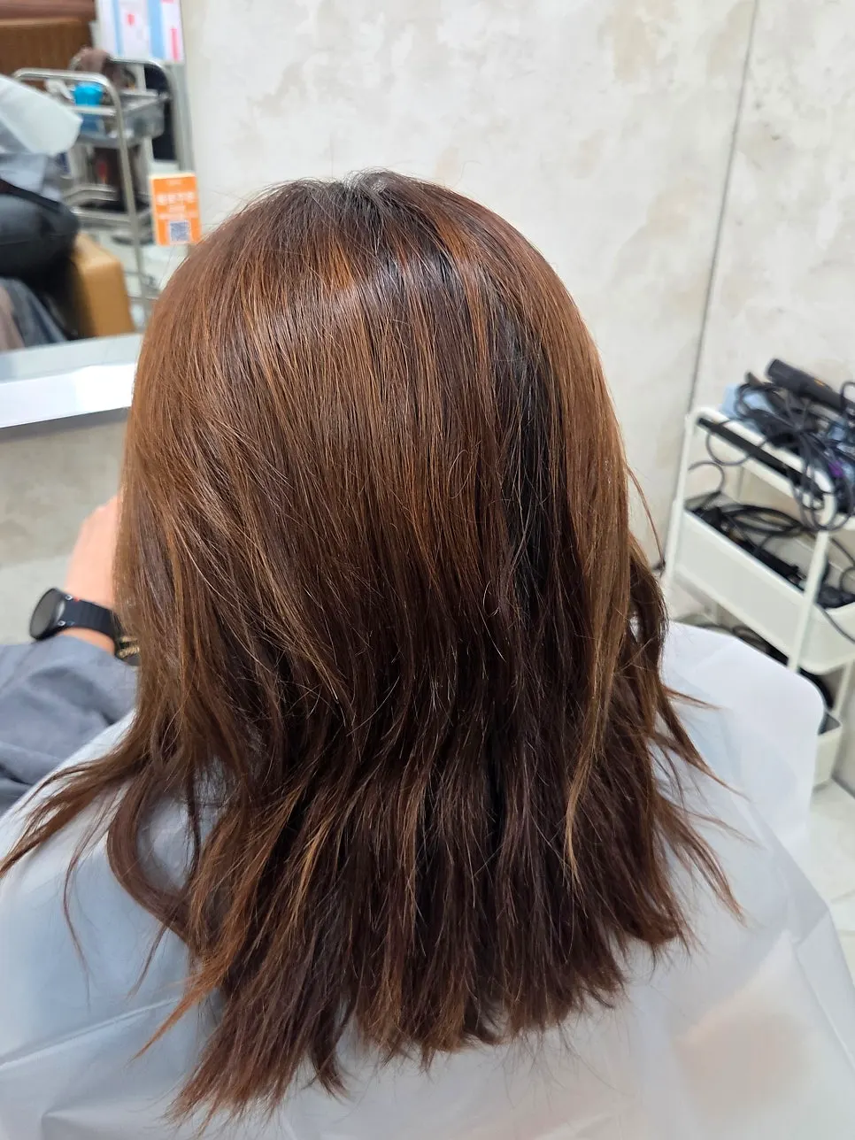Hair condition before the treatment