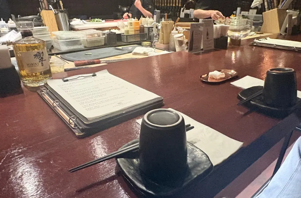 Bar seating at Hannam Tatsu