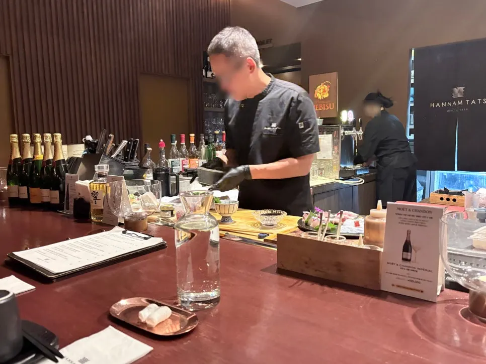 Dimly lit interior at Hannam Tatsu