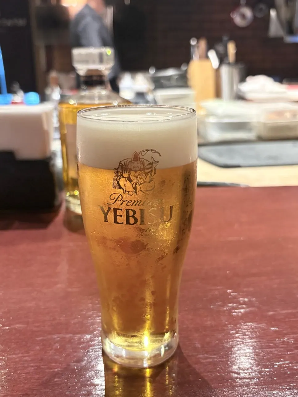 Yebisu draft beer