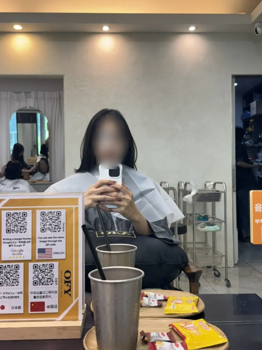 施術中の店内サービスに関する写真