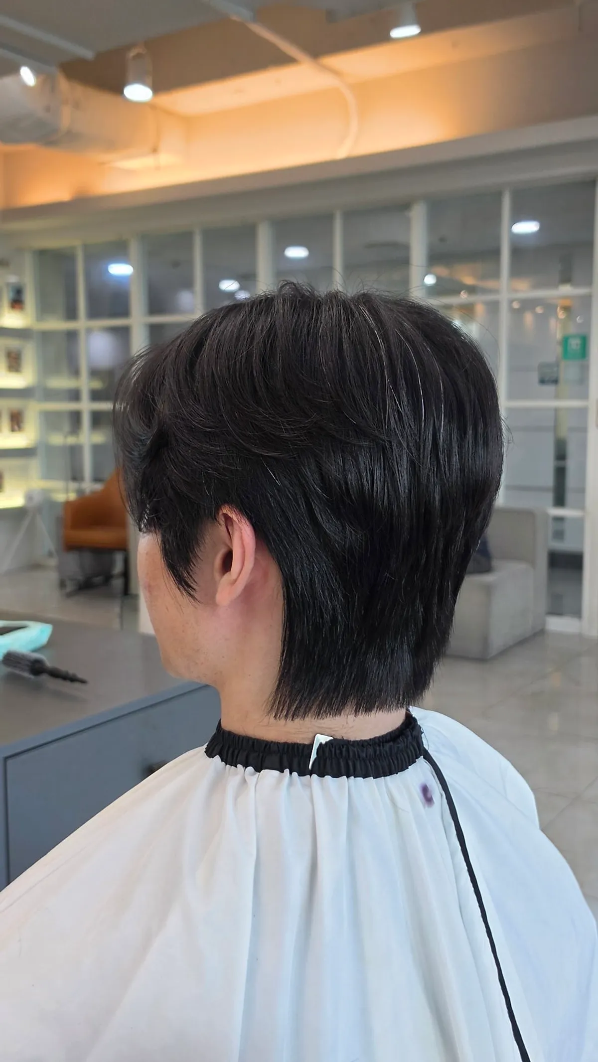 Men's hairstyle after leaf cut at ONLY FOR YOU Hannam Main Branch