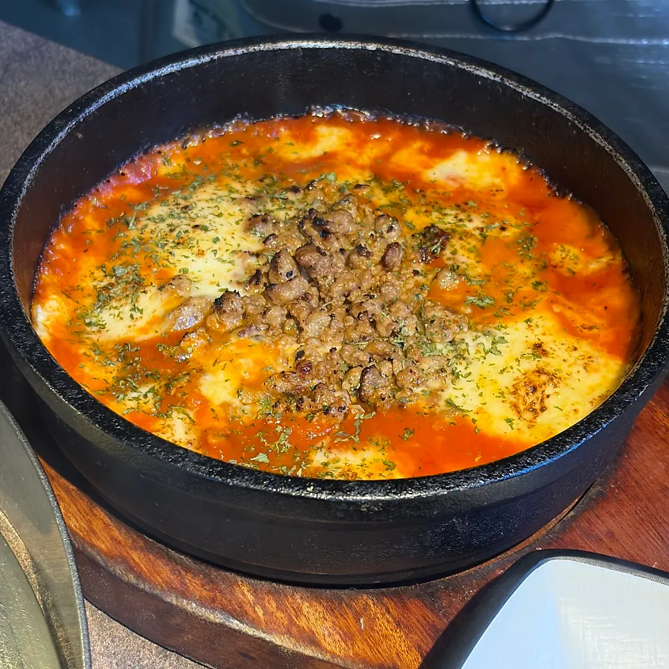 미래회관 사이드 메뉴 토마토 계란찜