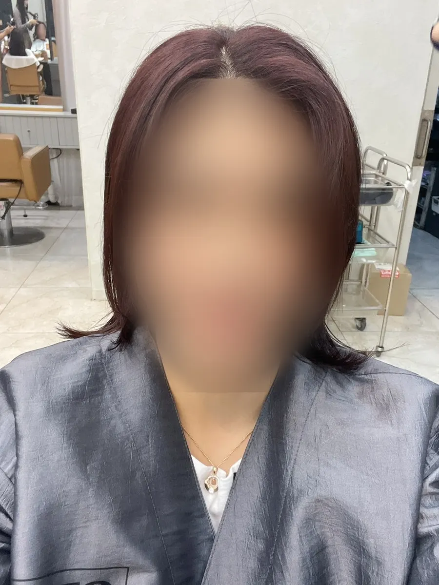 Side view with softer face line after the cut