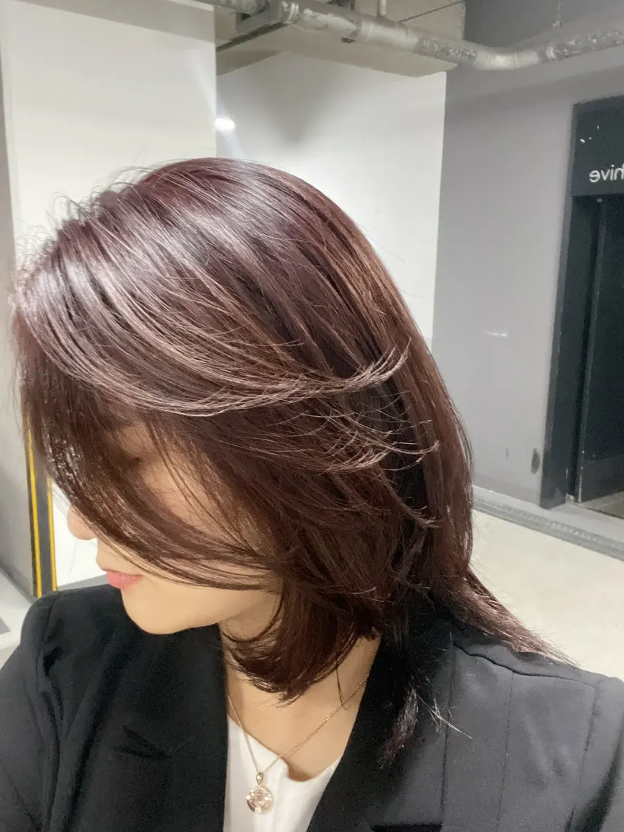Hair texture coming alive in natural light after the cut