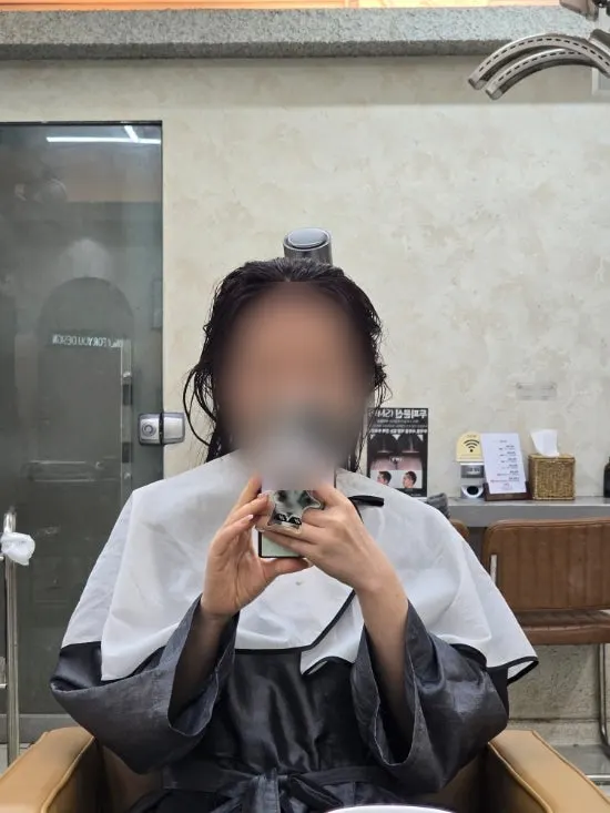 Blow-dry process bringing out root volume