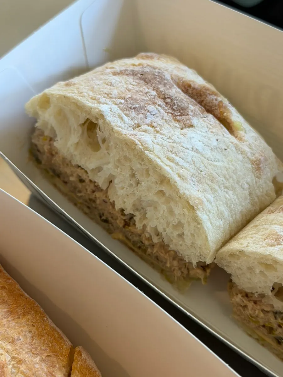 Tuna ciabatta sandwich