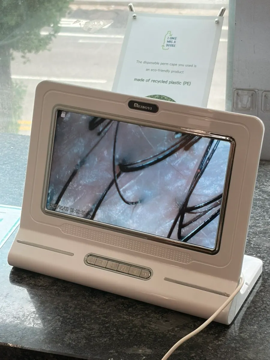모공이 정리된 두피 진단 화면