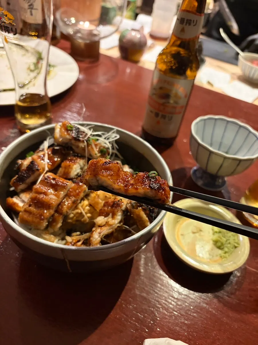 밥과 함께 먹는 한남타츠 장어