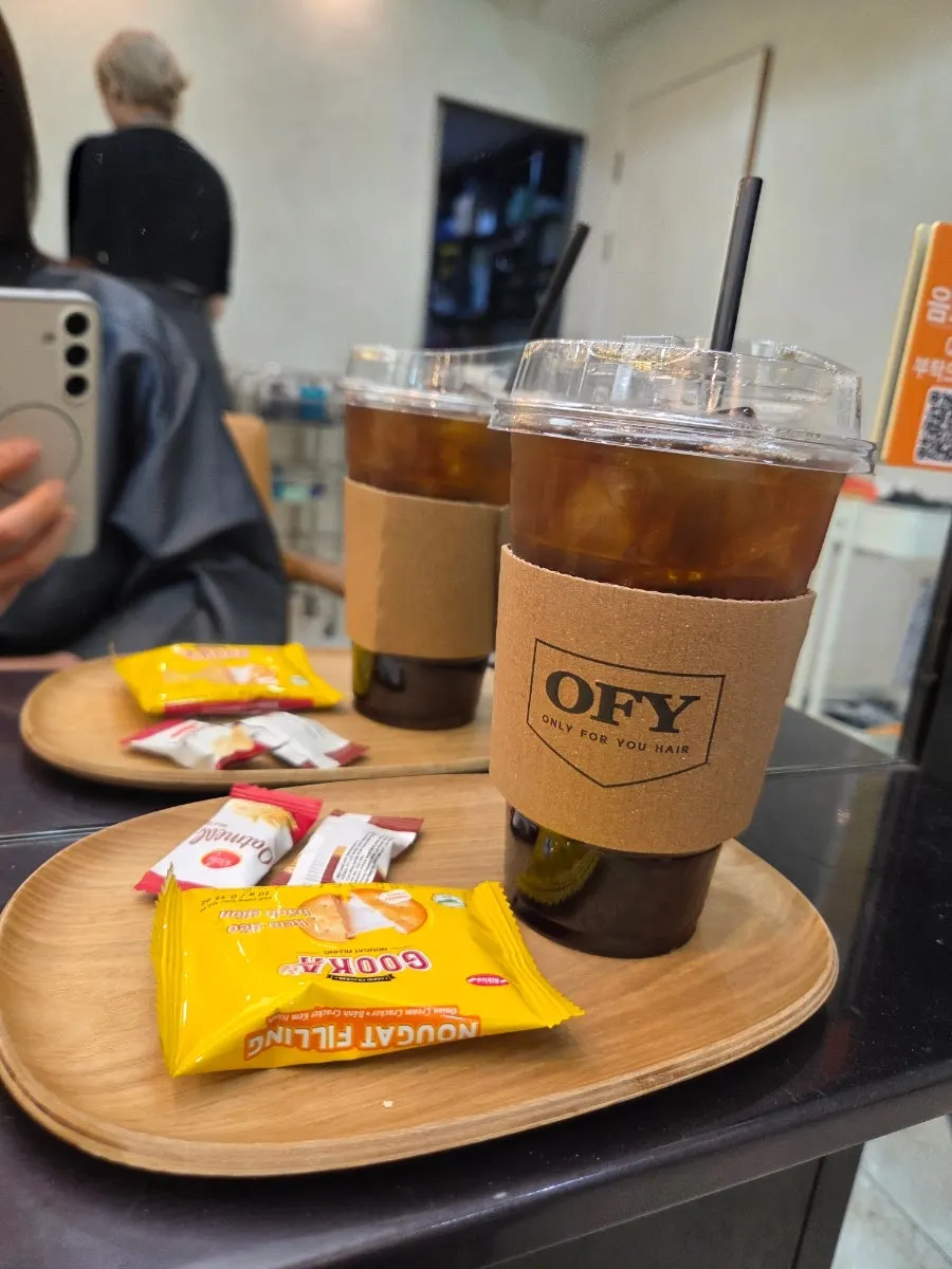 Iced tea with an extra shot served during processing time