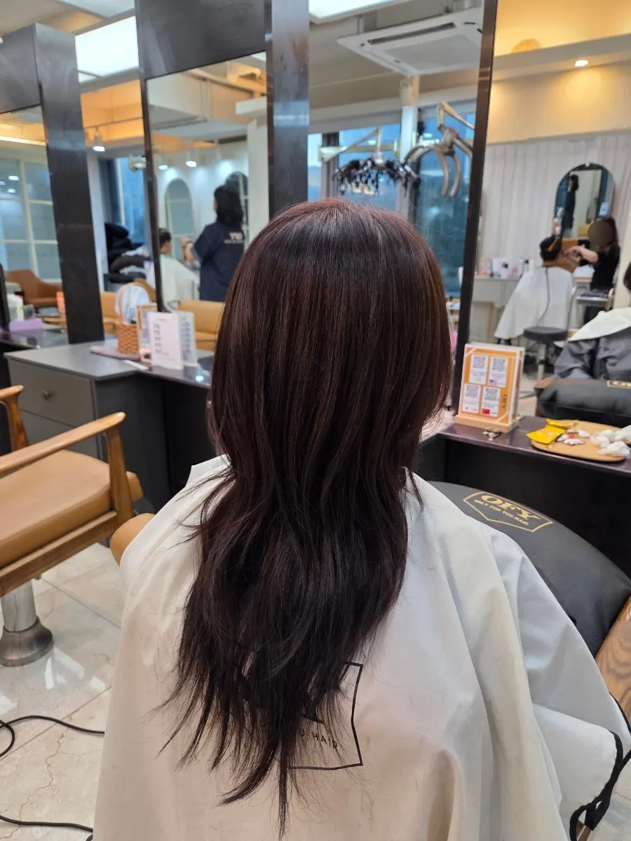 Finished darker root color result