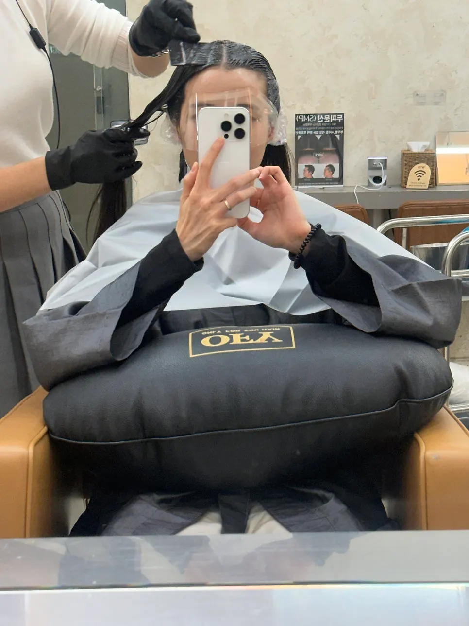 QR로 주문한 아메리카노와 오븐꿀호떡